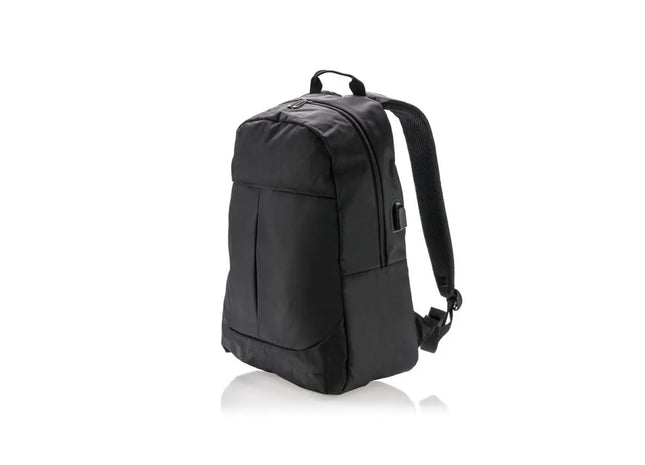 Power USB Laptop-Rucksack - Funktionell & Innovativ - Schwarz TK Gruppe® Grosshandel 