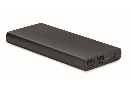 PowerFlat 8 C 10000 mAh Powerbank - Schwarz, Hochleistungsfähiges Tragbares Ladegerät TK Gruppe® Grosshandel 