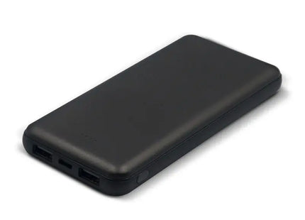 Powerbank Elite Metallic 8.000mAh, Hochleistungsakku - Schwarz, Tragbares Ladegerät TK Gruppe® Grosshandel 