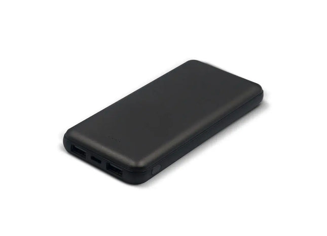 Powerbank Elite Metallic 8.000mAh, Hochleistungsakku - Schwarz, Tragbares Ladegerät TK Gruppe® Grosshandel 