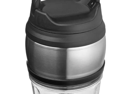 Praktische Lunch Box mit Henkel, 600 ml - Modernes Silbergrau TK Gruppe® Grosshandel 