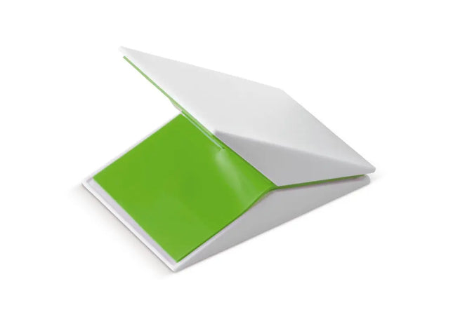 Praktischer Click-Clack Memo-Clip Magnet - Weiß & Hellgrün, Stark TK Gruppe® Grosshandel 