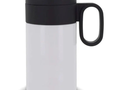 Praktischer Isolierbecher Flow mit Griff - 250ml - In Weiß - Heiß oder kalt, immer perfekt temperiert TK Gruppe® Grosshandel 