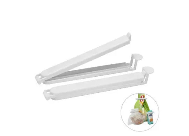 Praktischer Tütenverschluss Maxi - Weiß, 12 cm langer Verschluss für Frische TK Gruppe® Grosshandel 
