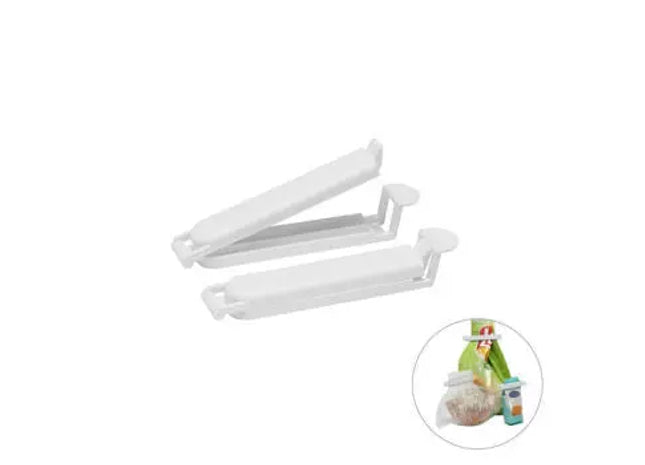 Praktischer Tütenverschluss Midi - Weiß, 8,5 cm langer Verschluss für Frische TK Gruppe® Grosshandel 