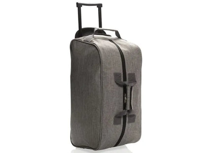 Praktischer Wochenend-Trolley - Stilvoller Kurztrip-Rollkoffer in Grau TK Gruppe® Grosshandel 