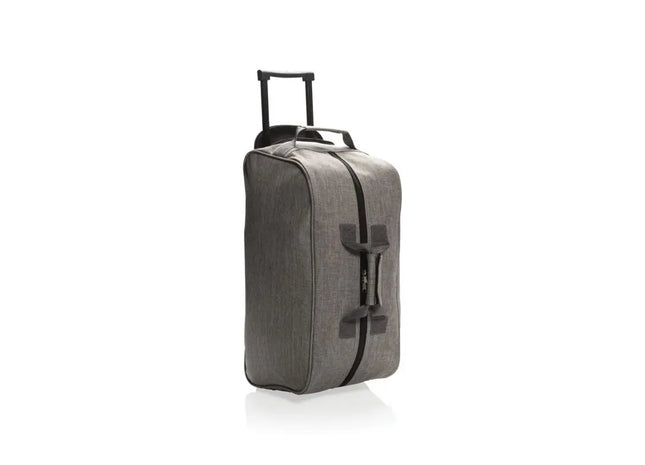 Praktischer Wochenend-Trolley - Stilvoller Kurztrip-Rollkoffer in Grau TK Gruppe® Grosshandel 