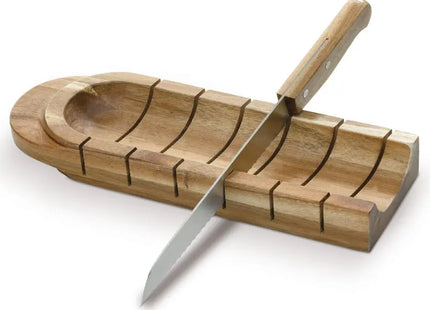 Praktisches Brotbrett mit integriertem Messer, ideal für jede Küche TK Gruppe® Grosshandel 