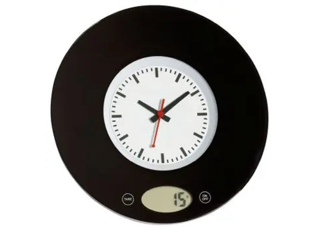 Präzise Küchenwaage TIME - Schwarz, Digitalwaage für genaue Messungen TK Gruppe® Grosshandel 