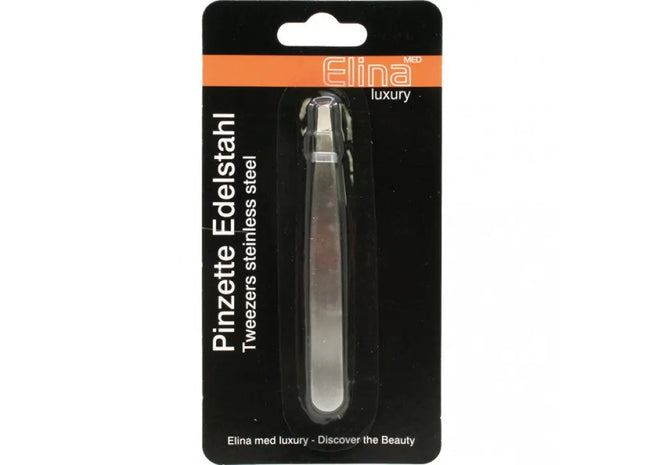 Präzisionspinzette aus Edelstahl, 9.5x1cm, auf Karte befestigt - Professionelle Qualität TK Gruppe® Grosshandel 