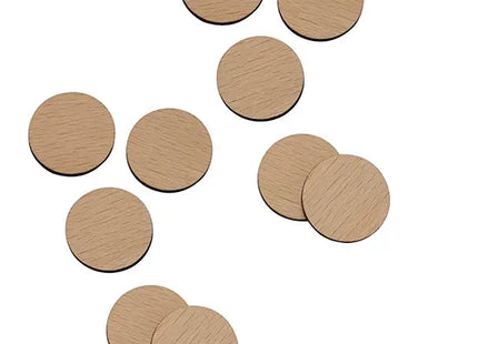 Preiswerter Beige Holzscheib ohne Durchbohrung - Runde Form TK Gruppe® Grosshandel 
