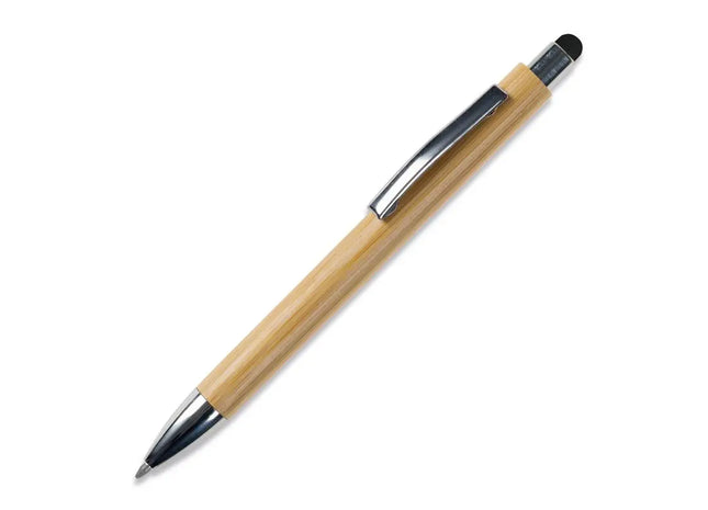 Premium Bambus Stift New York mit Touch-Funktion - Schwarz - Nachhaltiger Schreibstift für Büro und Alltag TK Gruppe® Grosshandel 