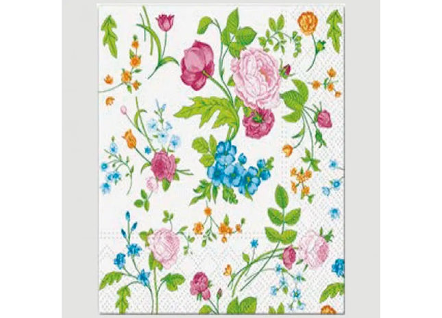 Premium Blumenmuster Servietten, 20er Pack, 33x33cm, Ideal für Festliche Tafeln TK Gruppe® Grosshandel 