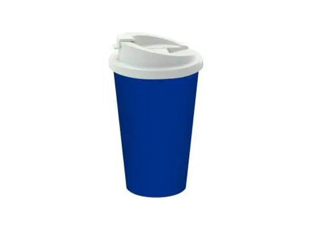 Premium Deluxe Kaffeebecher, 350ml, Standard-Blau und Weiß TK Gruppe® Grosshandel 