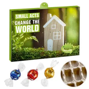 Premium Eco Adventskalender mit Lindt Lindor Kugel Mix – Individuell TK Gruppe® Grosshandel 