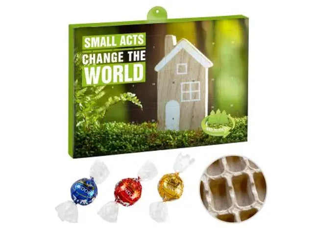 Premium Eco Adventskalender mit Lindt Lindor Kugel Mix – Individuell TK Gruppe® Grosshandel 