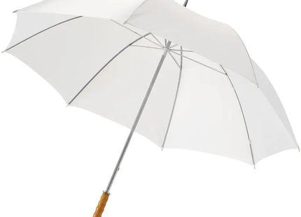 Premium Golfschirm: Karl 30 mit Holzgriff - Robust & Elegant - Weiß TK Gruppe® Grosshandel 
