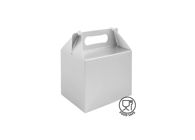 Premium-Lunchbox in Silber, 14 L x 9,5 B x 12 H cm – robuste Bento-Box für Schule und Büro TK Gruppe® Grosshandel 