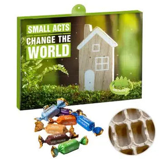 Premium-Präsent-Adventskalender Eco mit merci Petits inkl. Personalisierung TK Gruppe® Grosshandel 