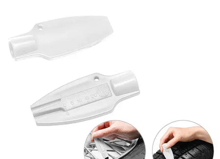 Premium Reifenprofil Tiefenmesser in Schneeweiß – Präzise & Benutzerfreundlich TK Gruppe® Grosshandel 