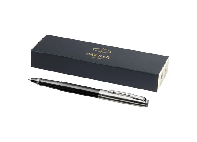 Premium Schwarz Jotter Tintenroller: Kunststoffschaft, Edle Mine, Klassisch Elegant TK Gruppe® Grosshandel 