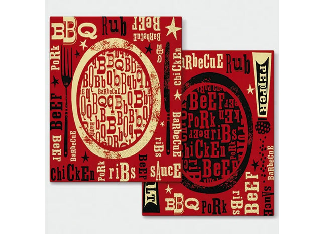 Premium Servietten für Grillpartys, 20 Stück, 3-lagig, Motiv BBQ TK Gruppe® Grosshandel 