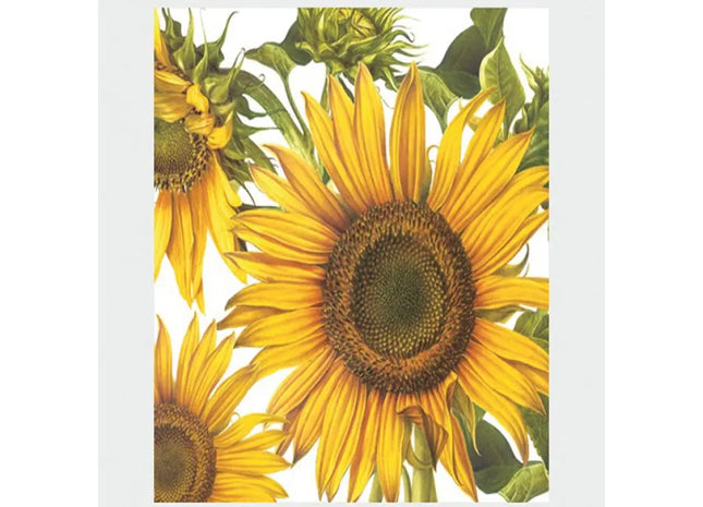 Premium Servietten mit Sonnenblumenmotiv, 20 Stück, 33x33cm, Perfekt für Tischdekorationen TK Gruppe® Grosshandel 