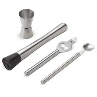 Premium Silbernes Cocktail Set – Essential für jede Hausbar TK Gruppe® Grosshandel 