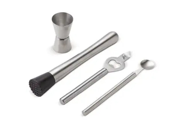 Premium Silbernes Cocktail Set – Essential für jede Hausbar TK Gruppe® Grosshandel 