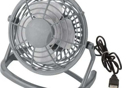 Preston USB-Kunststoffventilator - Grau, Kompakt & Leistungsstark TK Gruppe® Grosshandel 
