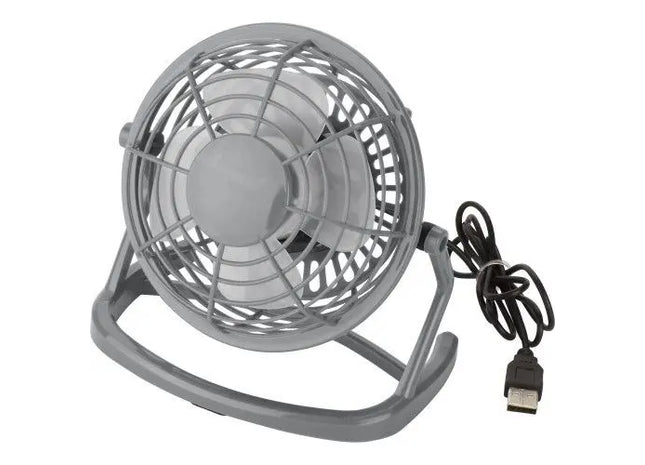 Preston USB-Kunststoffventilator - Grau, Kompakt & Leistungsstark TK Gruppe® Grosshandel 