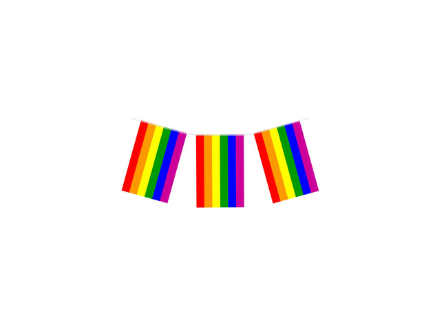 Pride PVC-Flagge Schlange 10 m – 20 langlebige Flaggen 20 cm x 31 cm für Festivals und LGBTQ+-Events TK Gruppe® Grosshandel 