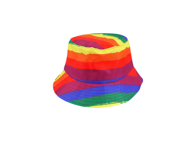 Pride Party Eimerhut Für Erwachsene - Buntes LGBTQ+ Feier Accessoire TK Gruppe® Grosshandel 