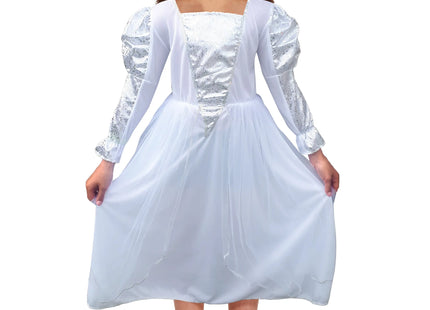 Prinzessin Kinderkostüm Weiß, Medium Für 7-9 Jahre TK Gruppe® Grosshandel 