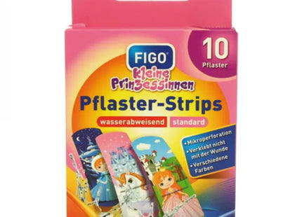 Prinzessin Motiv Wundpflaster für Kinder, 10 Klebestreifen TK Gruppe® Grosshandel 