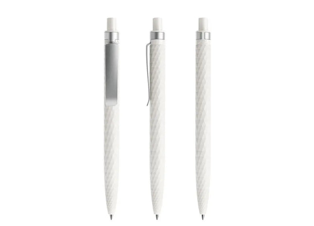Prodir QS01 PMS Kugelschreiber mit Metallclip in Weiß - Eleganter Schreibstift TK Gruppe® Grosshandel 