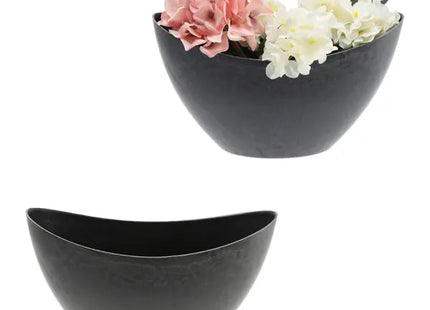 ProduktGroße Ovale Dekoschale in Naturgrau, ca. 29x12x18 cm TK Gruppe® Grosshandel 