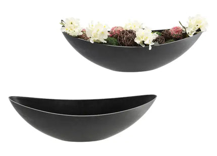 ProduktGroße Ovale Dekoschale in Naturgrau, ca. 55x14x18 cm TK Gruppe® Grosshandel 