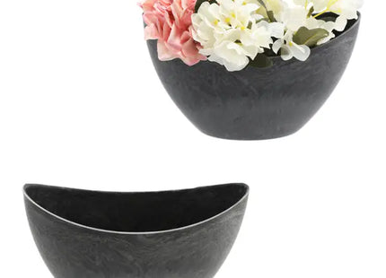 ProduktKleine Ovale Dekoschale in Naturgrau, ca. 24x10x14 cm TK Gruppe® Grosshandel 