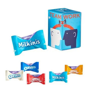 Produktbeschreibung für Mini Promo-Tower mit Milka Favourites Mix inkl. Druck: TK Gruppe® Grosshandel 