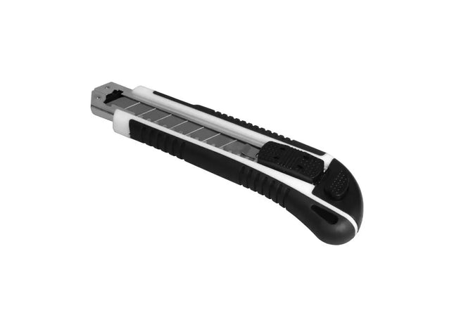 Professionelles Cuttermesser Pro - Weiß-Schwarz für präzise und sichere Schnitte TK Gruppe® Grosshandel 