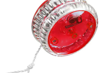 Professionelles Glasklares Pluto Freilauf-Jo-Jo: Transparentes Design mit rotem Akzent für ultimative Performance TK Gruppe® Grosshandel 