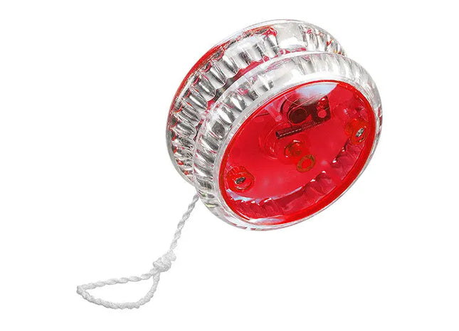 Professionelles Glasklares Pluto Freilauf-Jo-Jo: Transparentes Design mit rotem Akzent für ultimative Performance TK Gruppe® Grosshandel 