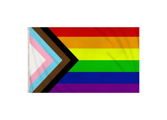 Progress Pride Flagge, 5Ft X 3Ft - Große Progress Pride Flagge für Außen TK Gruppe® Grosshandel 