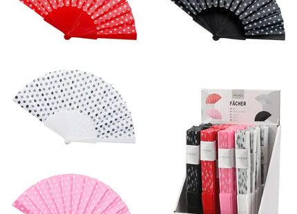 Punktmuster Stofffächer, 4er-Set, 24 Tage haltbar – Elegantes Kühlzubehör TK Gruppe® Grosshandel 