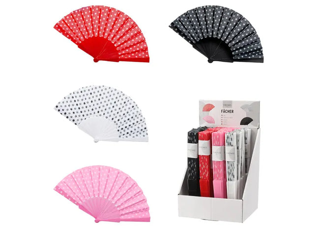 Punktmuster Stofffächer, 4er-Set, 24 Tage haltbar – Elegantes Kühlzubehör TK Gruppe® Grosshandel 