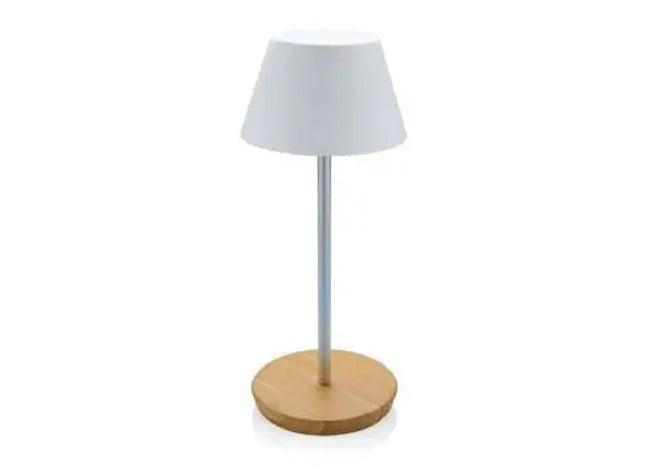 Pure Glow USB-Tischleuchte - Weiß, Aus RCS Recyceltem Kunststoff TK Gruppe® Grosshandel 