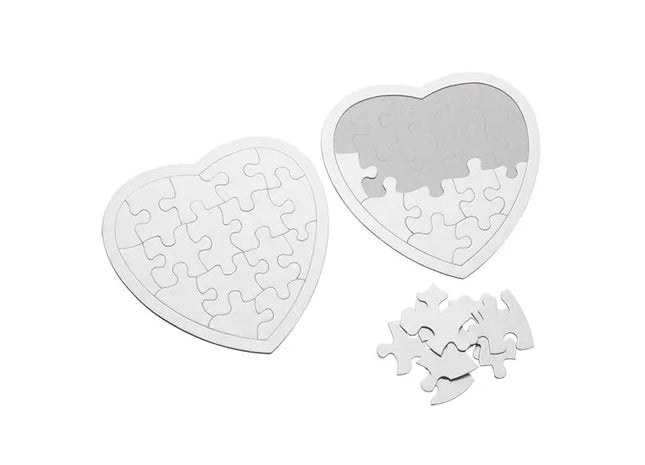 Puzzle Herz - Weiß: Romantisches Puzzle für liebevolle Stunden allein oder zu zweit TK Gruppe® Grosshandel 
