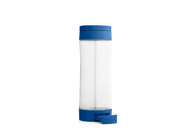 QUINTANA Glas-Sportflasche, Königsblau, 390 ml, Elegant & Robust TK Gruppe® Grosshandel 