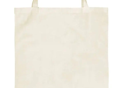Quadratische Einkaufstasche aus Baumwolle, kurze Henkel, natur – robust, umweltfreundlich, vielseitig TK Gruppe® Grosshandel 